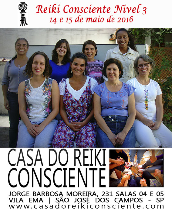 Turma Reiki Consciente Nivel 3-maio 2016